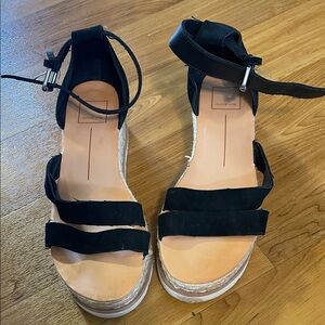 Dolce Vita Black Espadrille Sandals